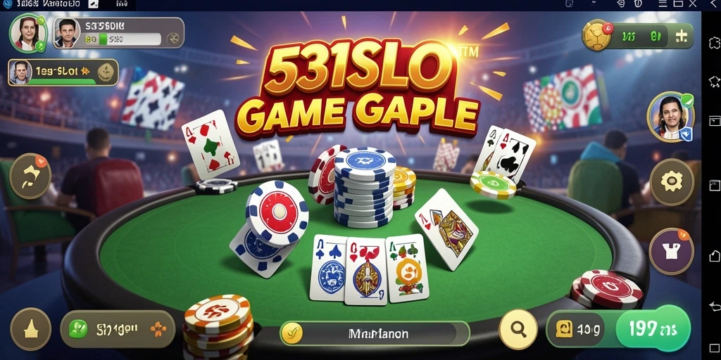 Screenshot gameplay Gaple yang seru dan penuh strategi.