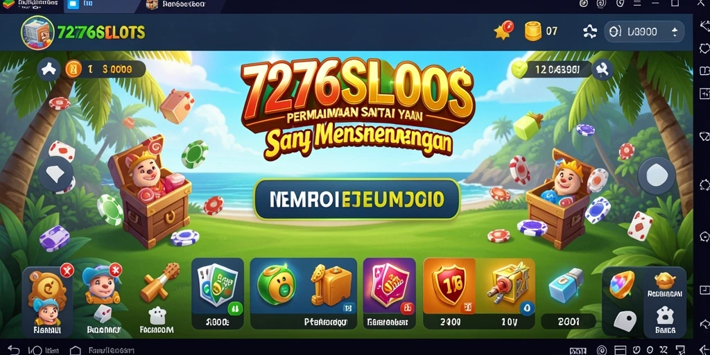 Tampilan gameplay menarik dalam 7276SLOTS yang penuh warna.