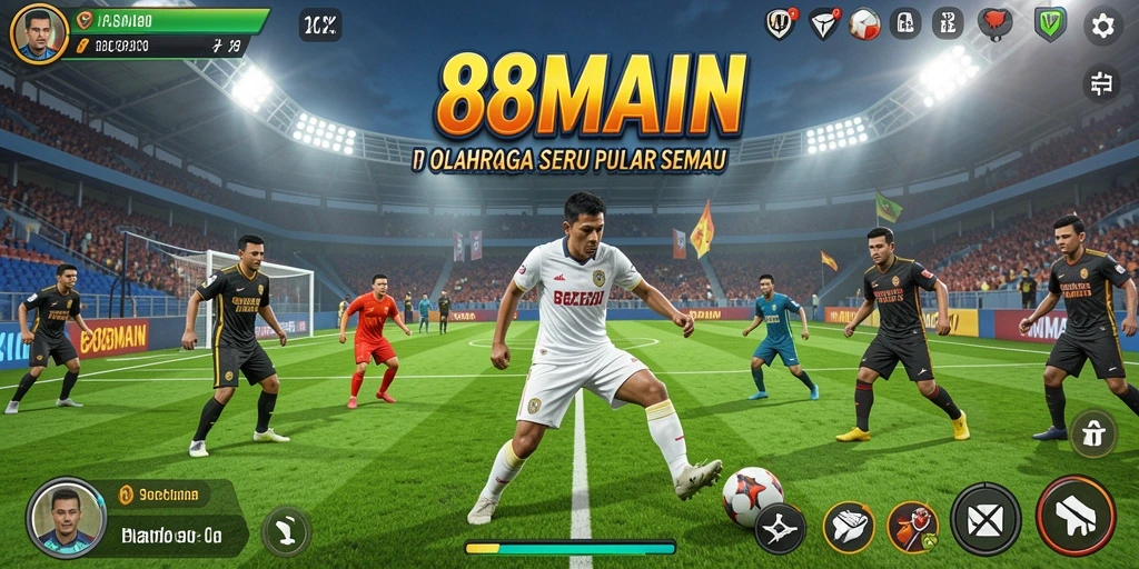 Tampilan gameplay seru dari 88MAIN yang menghadirkan pengalaman olahraga.