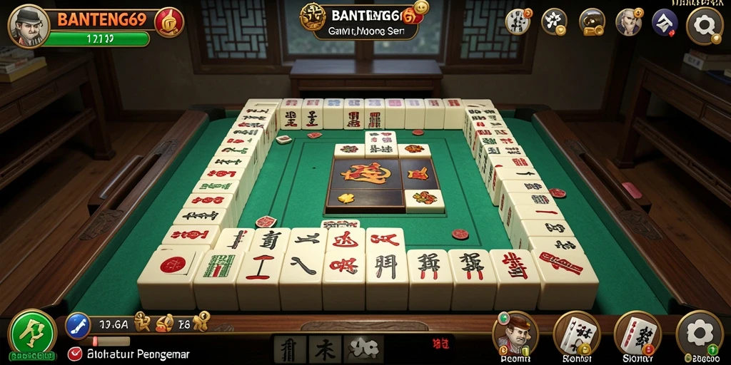 Gameplay Mahjong seru di BANTENG69 dengan berbagai tantangan.