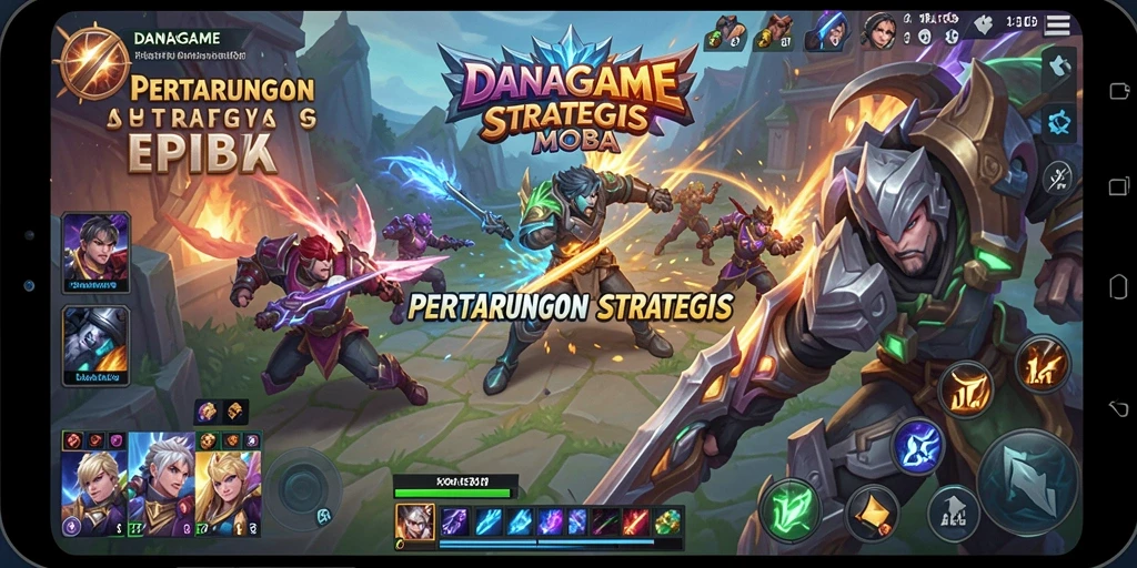 Tampilan gameplay epik dalam <strong>DANAGAME</strong> dengan pertarungan seru.