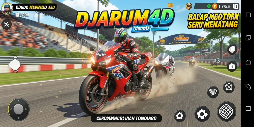 Tampilan epic dari balapan motor di DJARUM4D.