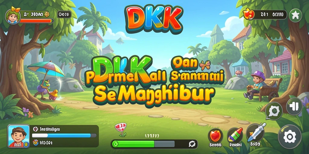 Tampilan gameplay DKK yang seru dan menggembirakan.