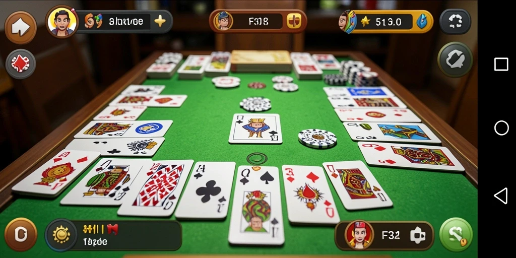 Tampilan menarik gameplay Gaple di F32 yang seru dan menghibur.