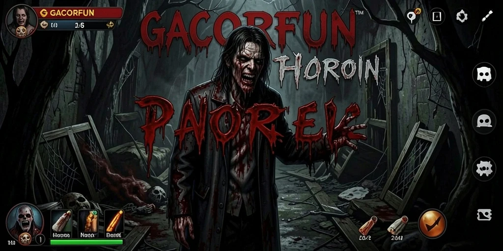 Tangkapan layar gameplay GACORFUN yang menghantui.