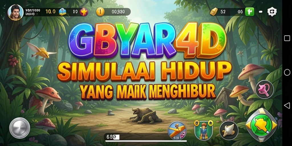 Tampilan gameplay GEBYAR4D yang menarik dan interaktif.