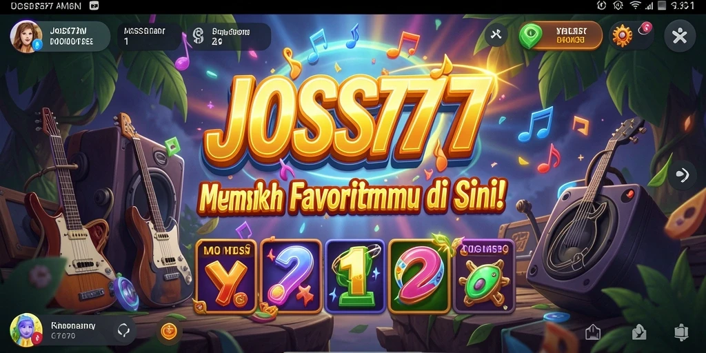 Tampilan gameplay JOSS777 menampilkan berbagai pilihan musik yang menarik.