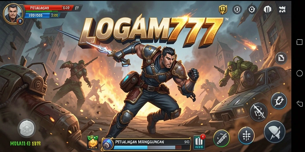 Gameplay seru LOGAM777 dengan action mendebarkan.