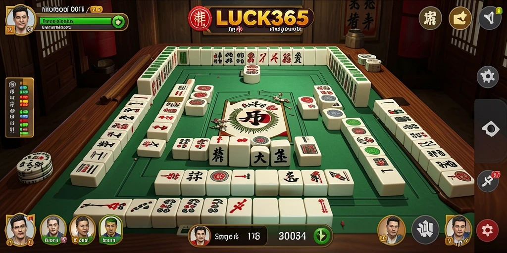 Screenshot gameplay menarik LUCK365 menunjukkan aksi Mahjong seru.