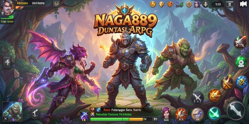Tampilan gameplay seru NAGA889 dengan aksi ARPG yang mendebarkan.