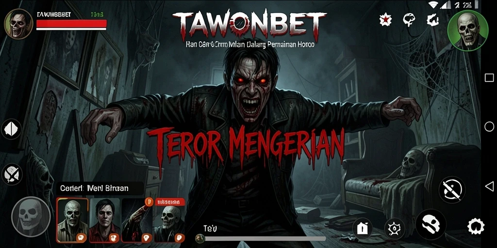 Screenshot menggambarkan momen mencekam di dalam game TAWONBET.