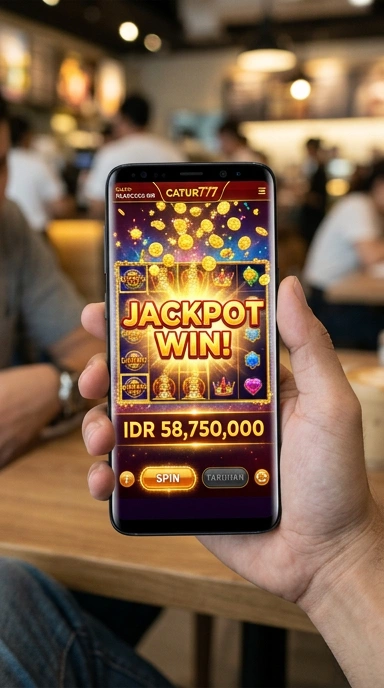 Pengguna menikmati kemudahan akses di catur777.